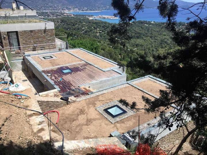 errasses avec plancher en bois Hyères